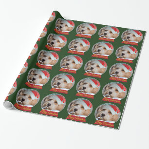 Sweet Tibetan Terrier Santa Collection Wrapping Paper