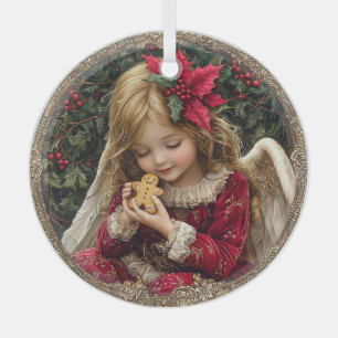 Sweet Tidings – Angel of Holiday Wonder Glass Ornament