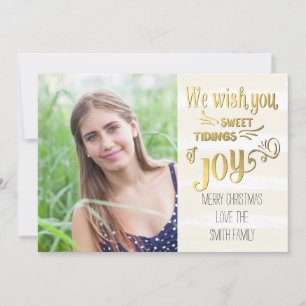 Sweet Tidings Of Joy Holiday Photo Card