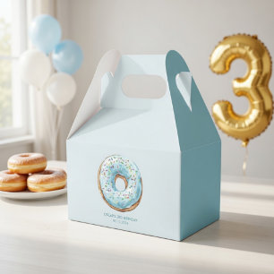 Sweet Time Pastel Green Donut Birthday Favor Box
