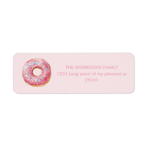 Sweet Time Pastel Pink Donut Anniversaire