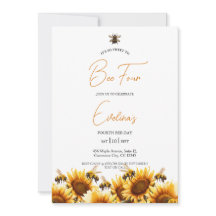 Sweet to Bee Elegant Invitation d'anniversaire