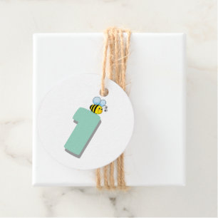 Sweet to Bee One 1st Birthday Cute Bumble Bee Favour Tags