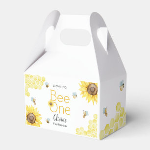 Sweet To Bee One First Bee Day Birthday Party Favor Box