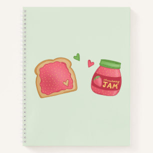 Sweet Toast and Strawberry Jam Notebook