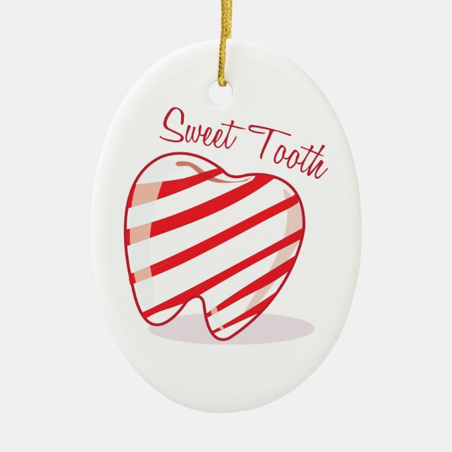 Sweet Tooth Ceramic Ornament (Front)