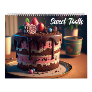 Sweet Tooth, Colourful Cake Desserts Calendar