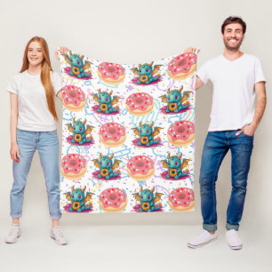 Sweet Tooth Dragon print  Fleece Blanket