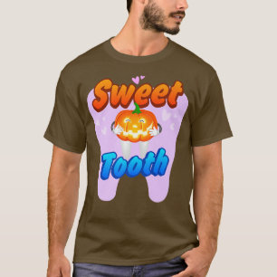 Sweet Tooth Halloween For Dental Assistant Hygieni T-Shirt