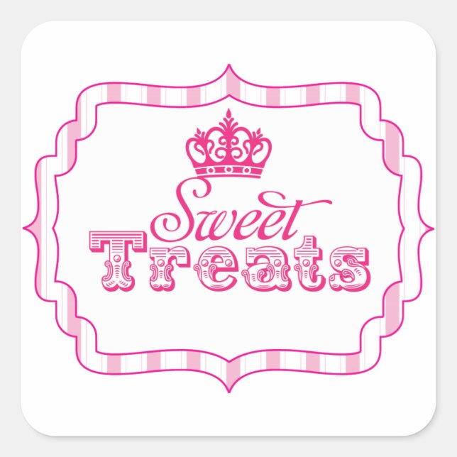 Sweet Traits Princess Party Favoriser Sticker d'an (Devant)