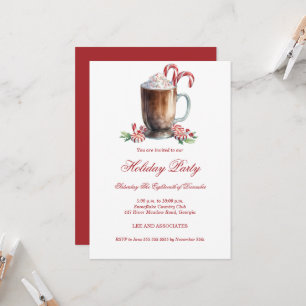 Sweet Treat Drink Christmas Party Invitation