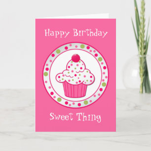 Sweet Treat Girl's Birthday Greeting Card