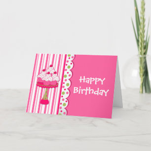 Sweet Treat Girl's Birthday Greeting Card