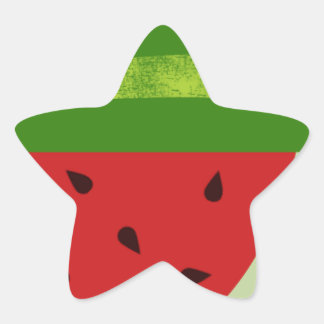 Sweet Treat Watermelons Star Sticker