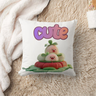 Sweet Treats 3D Kawaii Art – Pastel Pastel T-Shirt Throw Pillow