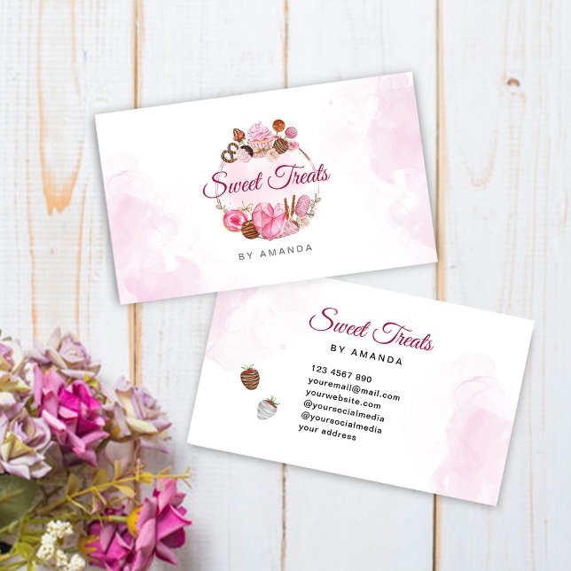 Sweet Treats Bakery  Business Card (Creator Uploaded)