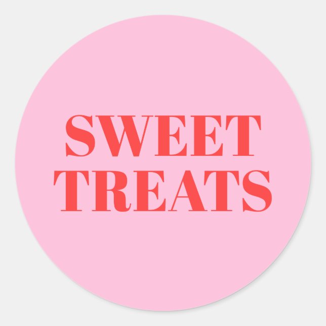 Sweet Treats Classic Round Sticker (Front)