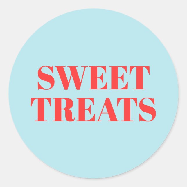 Sweet Treats Classic Round Sticker (Front)