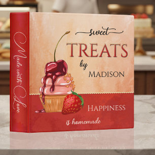 Sweet Treats Cupcake Baking Recipe Binder