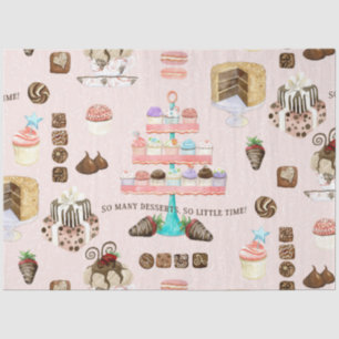 Sweet Treats Cupcakes Chocolates n Cakes Decoupage Tissue Paper