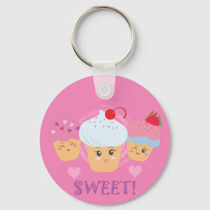 Sweet Treats - Cupcakes! Keychain
