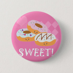 Sweet Treats - Doughnuts! 2 Inch Round Button