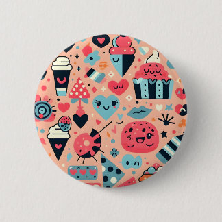 Sweet Treats Fiesta 2 Inch Round Button