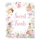 Sweet Treats Floral Fairy Garden Birthday Sign