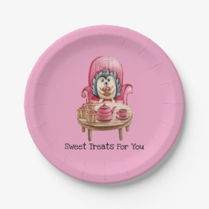 Sweet Treats For You - Porcupine Paper Plate