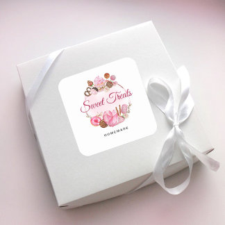Sweet Treats Home Bakery Square Sticker