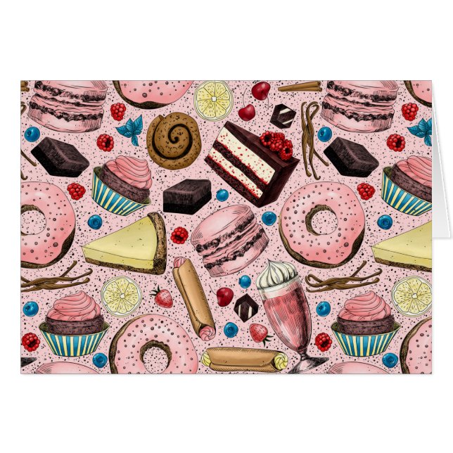 Sweet treats on pink (Front Horizontal)