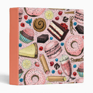 Sweet treats on pink binder