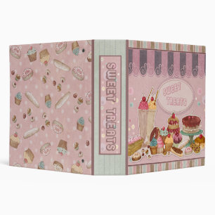 Sweet Treats Pink Binder