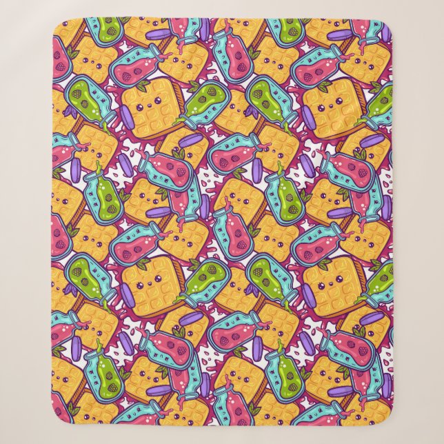 Sweet Treats Sherpa Blanket (Front)