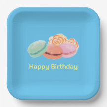 Sweet Treats Square Paper Plate