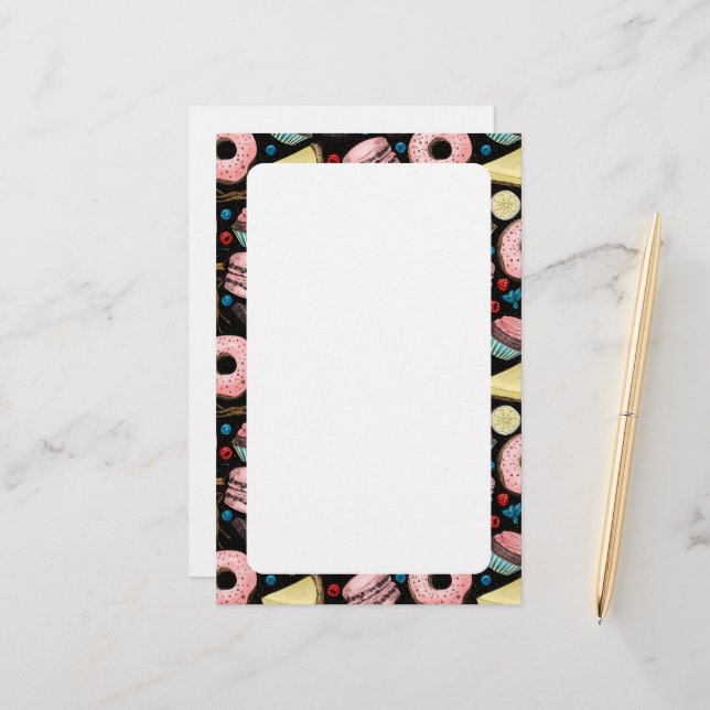 Sweet treats  stationery (Front/Back In Situ)