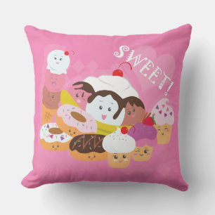 Sweet Treats Throw Pillow