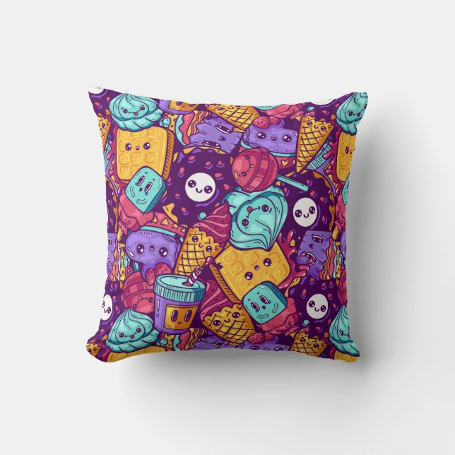 Sweet Treats Throw Pillow (Front)