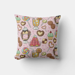Sweet Treats Throw Pillow