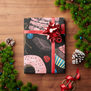 Sweet treats  wrapping paper