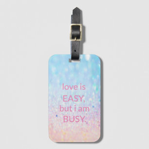 Sweet Trendy glitter Luggage Tag