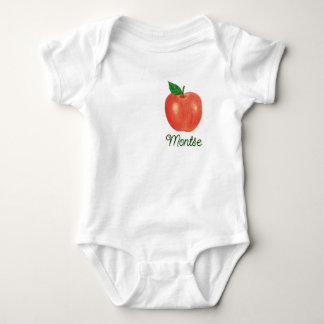 "Sweet Tropical - Happy Apple" Editable Baby Bodysuit