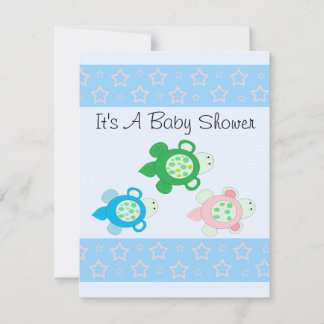 Sweet Turtle Baby Shower Invitation