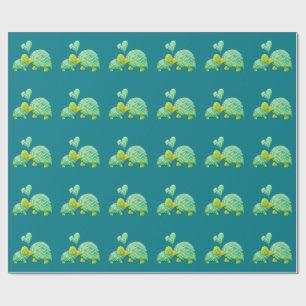 Sweet Turtle Hugs Mom and Baby Wrapping Paper