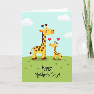 Sweet Ungulate Mothers Day Card
