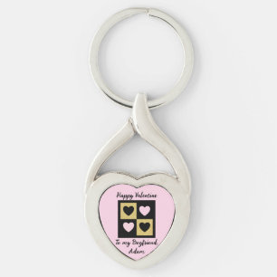 sweet valentine couple personalized customize keychain