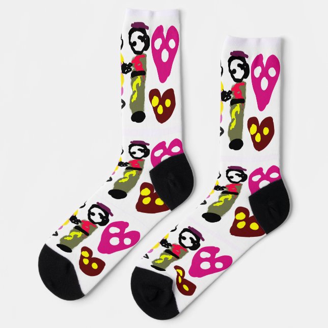 Sweet Valentine day Socks (Left)