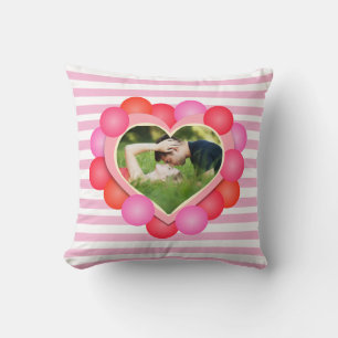 Sweet Valentine Dreams / Photo template Throw Pillow