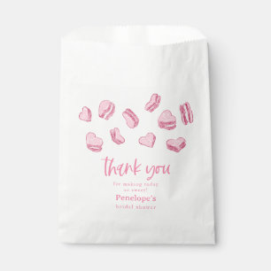 Sweet Valentine Pink Hearts Bridal Shower  Favour Bag