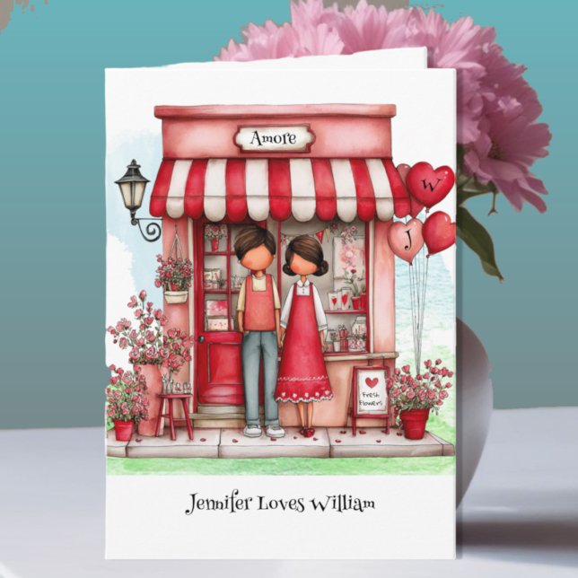 Sweet Valentine Shop Couple Card (Creator Uploaded)